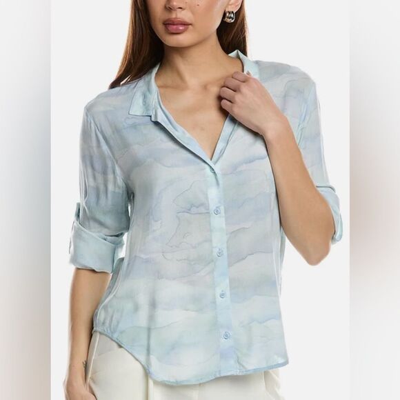 Bella Dahl Tops - Bella Dahl Capri Button Down Shirt Blue M